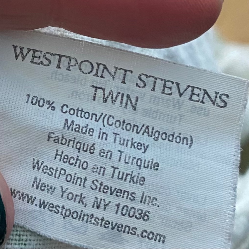 WestPoint Stevens 3 pc Sheet Set Twin Flannel Moose Woods Pine Trees Log Cabin - Picture 3 of 3